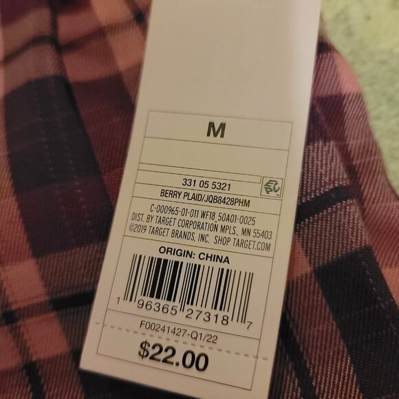 Wild Fable Plaid Skirt Burgundy Brand New with tags - Picture 5 of 6